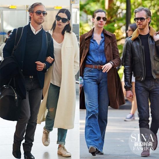 孕前海瑟薇跟老公出街，簡直就是穿搭范本