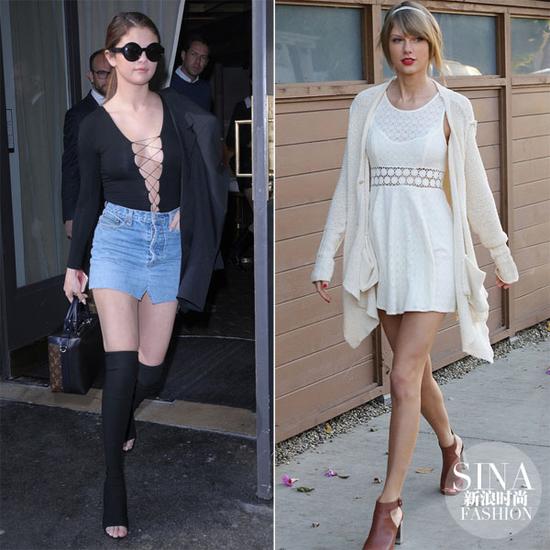 賽琳娜、霉霉示范魚嘴鞋