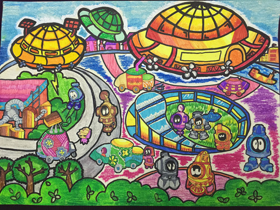 《城市空氣凈化站》金水區(qū)工人第一新村小學 作者：韓恩源 輔導(dǎo)教師：楊曉媚