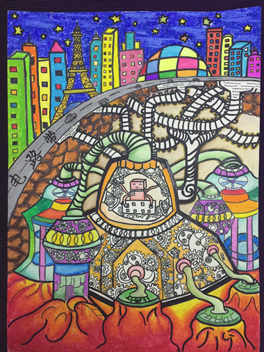 《地下資源電力轉(zhuǎn)換器》金水區(qū)工人第一新村小學 作者：孫思語 輔導(dǎo)教師：侯倩倩