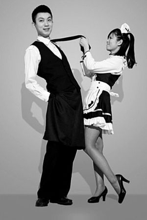 春秋航空發(fā)布的女仆裝效果圖。