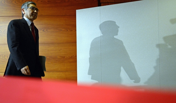 2013年4月4日，日本東京，日本央行行長黑田東彥。