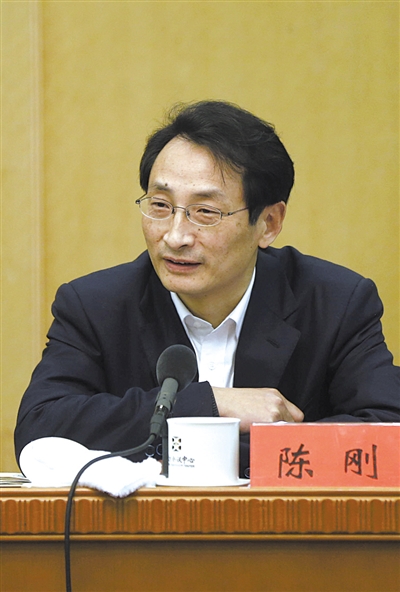 昨日，北京市人大代表、北京市副市長陳剛參與豐臺團(tuán)小組討論。 新京報記者 浦峰 攝