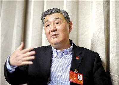 今年全國兩會期間，全國人大代表、浙江高院院長齊奇接受記者采訪。新京報記者 陳杰 攝