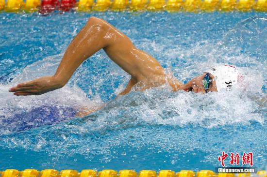 資料圖：9月21日上午，仁川亞運(yùn)會(huì)游泳比賽在文鶴樸泰桓游泳館拉開(kāi)大幕。
