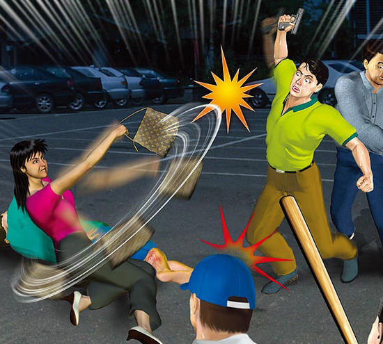 一名臺(tái)灣女子甘愿用肉身為男友擋子彈。（示意圖，來(lái)自臺(tái)媒）