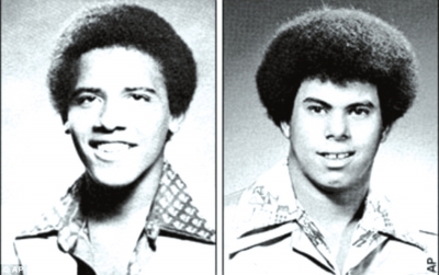 奧巴馬（左）與卡庫嘎瓦（右）高中紀(jì)念冊(cè)中的照片，當(dāng)時(shí)他們非常要好。