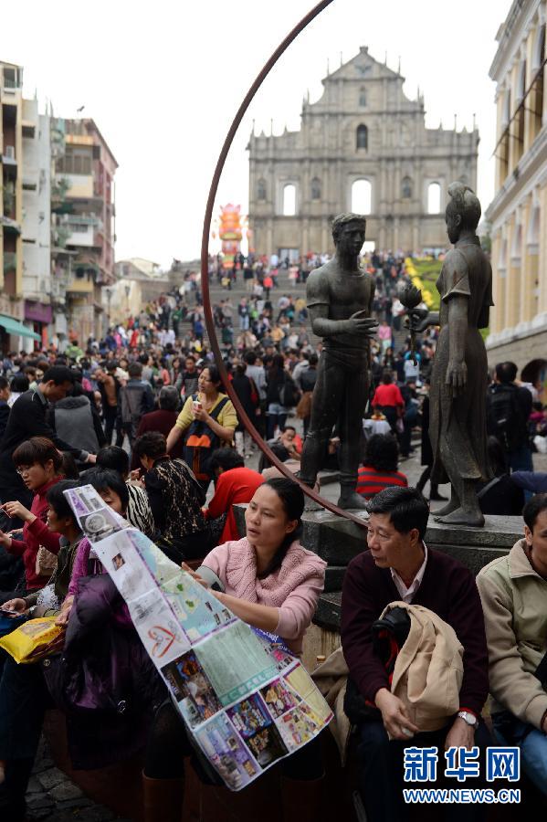 (晚報)(1)澳門春節(jié)長假現人潮 (晚報)(1)澳門春節(jié)長假現人潮