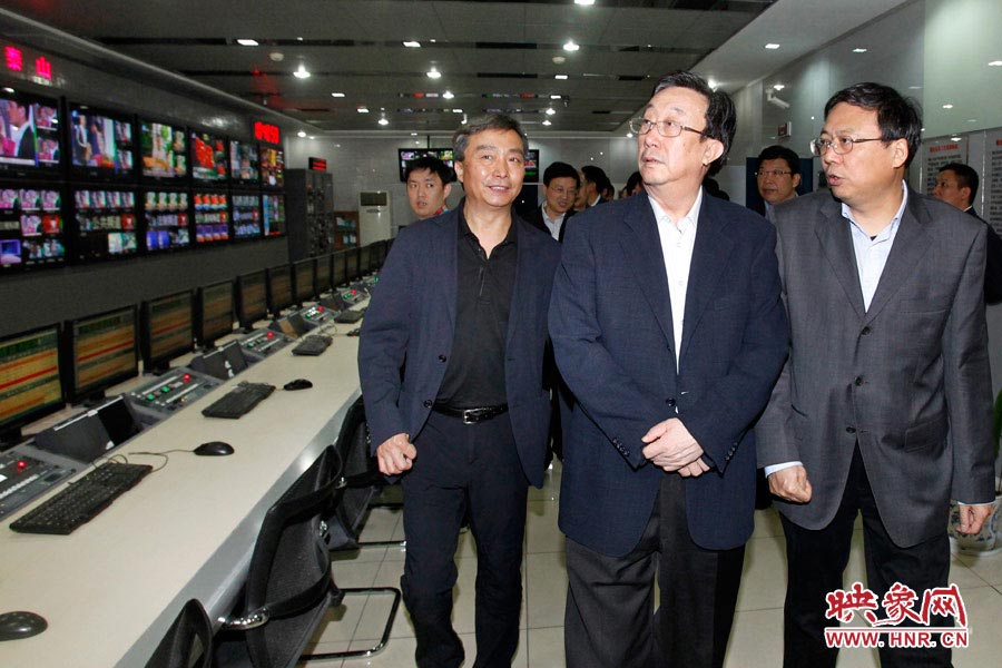 河南省委書記、省人大常委會主任郭庚茂視察河南人民廣播電臺 映象網(wǎng)記者邵恰 段晉哲/攝