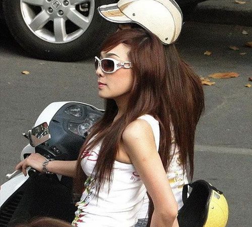 越南女孩的現(xiàn)代生活。