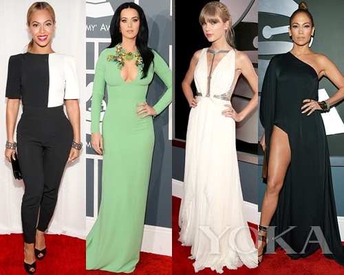 碧昂斯、凱蒂·佩里、泰勒·史薇芙特、珍妮弗·洛佩茲