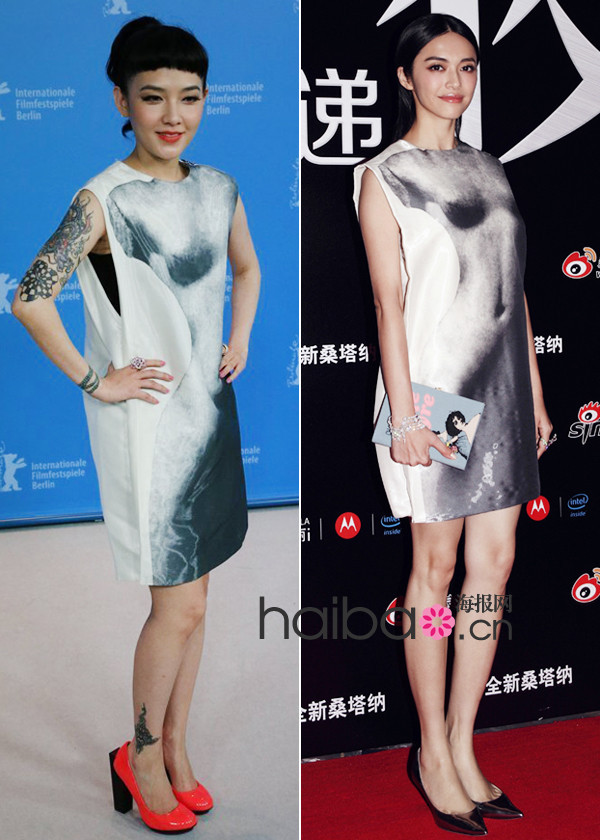 范曉萱姚晨撞衫 兩美妞詮釋Lanvin誰更靠譜？