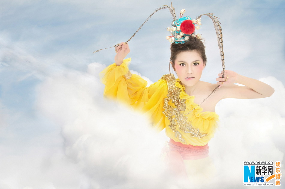 周秀娜美猴王造型曝光 金翎沖天杏目圓睜嬌俏可人 周秀娜美猴王造型曝光 金翎沖天杏目圓睜嬌俏可人