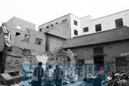 孫莊村清代古宅面臨拆遷。對拆遷者來說，也許它的名氣不值一提 記者 張郁/攝