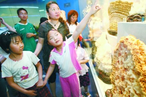 哇，地質(zhì)博物館里好多沒見過的啊！