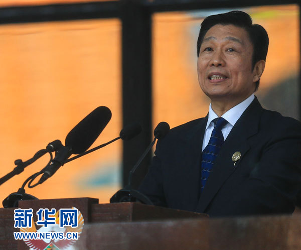 12月10日，國家副主席李源潮在南非約翰內(nèi)斯堡出席南非政府為前總統(tǒng)曼德拉舉行大型官方追悼活動并致辭。