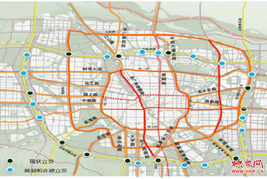 兩環(huán)十七放射景觀廊道建設(shè)。