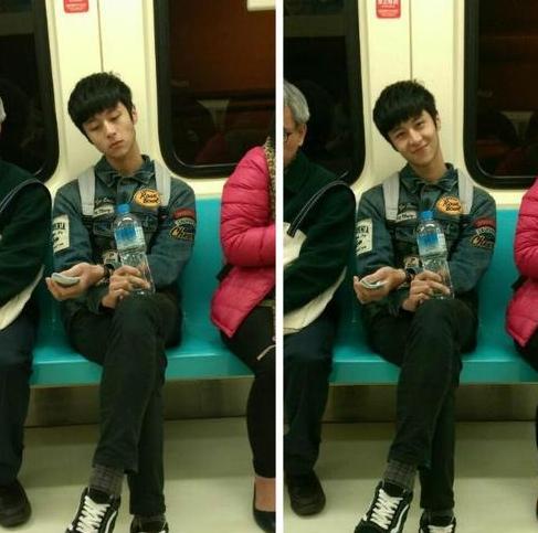 地鐵萌笑男生走紅 系臺(tái)灣某高校校草 地鐵萌笑男生走紅 系臺(tái)灣某高校校草