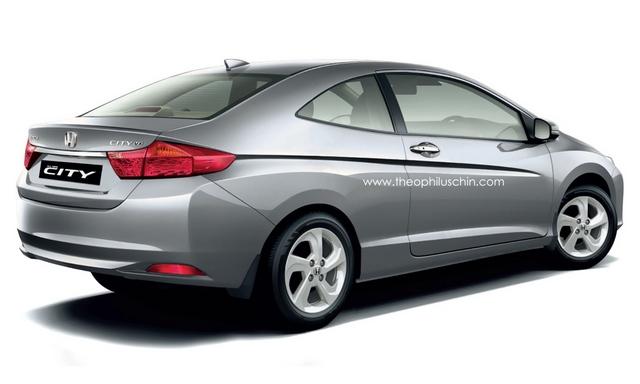 全新本田CITY Coupe版效果圖 全新本田CITY Coupe版效果圖