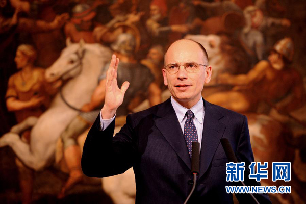  2月13日，意大利政府總理恩里科·萊塔宣布辭職。