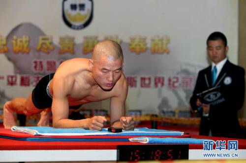 北京特警“平板支撐”項目世界紀(jì)錄 北京特警“平板支撐”項目世界紀(jì)錄