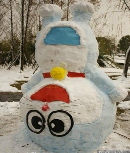 創(chuàng)意十足！日系列卡通雪人走紅