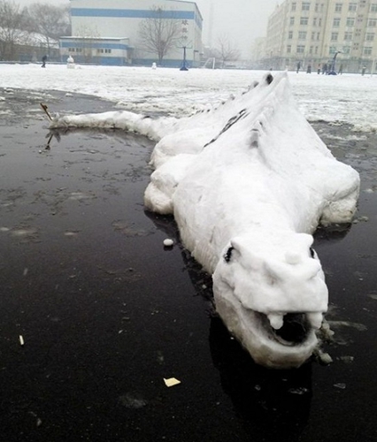 創(chuàng)意十足！日系列卡通雪人走紅