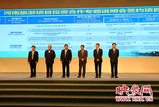 河南旅游項目投資合作專題說明會。