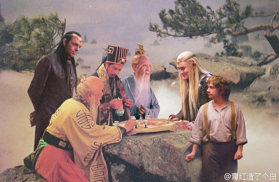 網(wǎng)友PS“中土東土聯(lián)誼會” 畫風(fēng)優(yōu)美毫無違和感