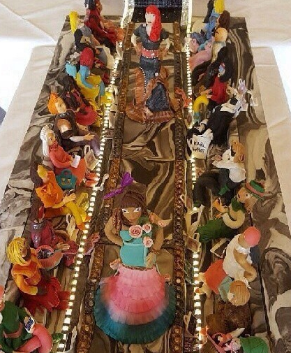 蛋糕造型是一個T臺 蛋糕造型是一個T臺