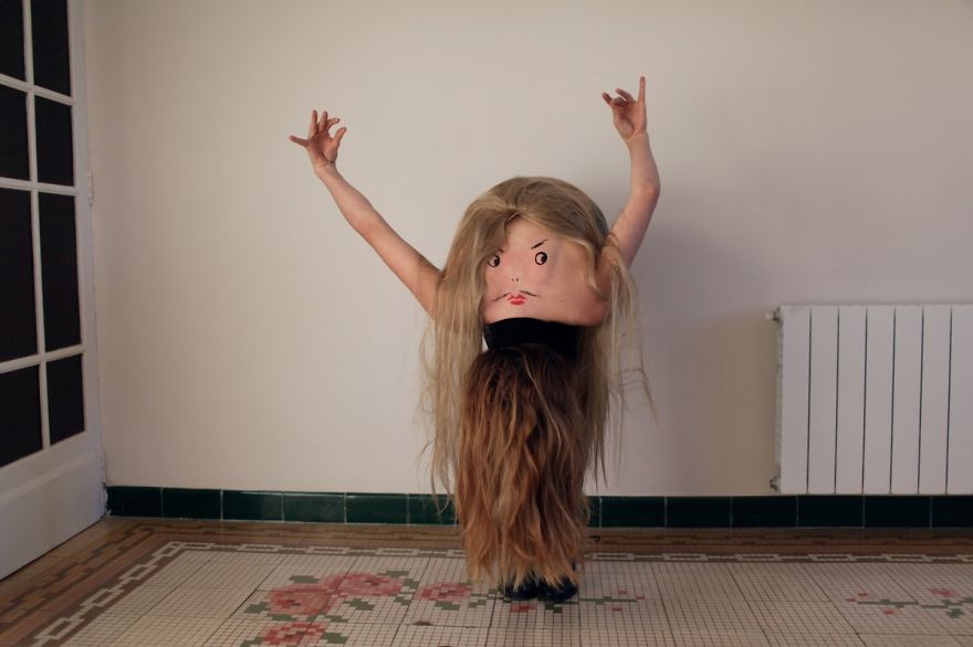 奇葩攝影師拍攝“新生物”:后背畫(huà)臉 奇葩攝影師拍攝“新生物”:后背畫(huà)臉