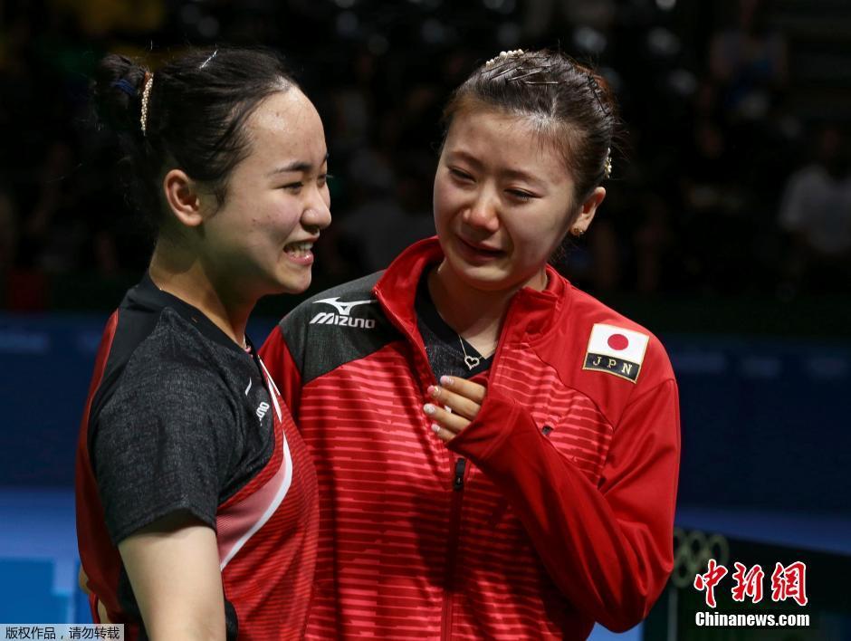 日本擊敗新加坡奪乒乓女團摘銅 福原愛哭了 日本擊敗新加坡奪乒乓女團摘銅 福原愛哭了