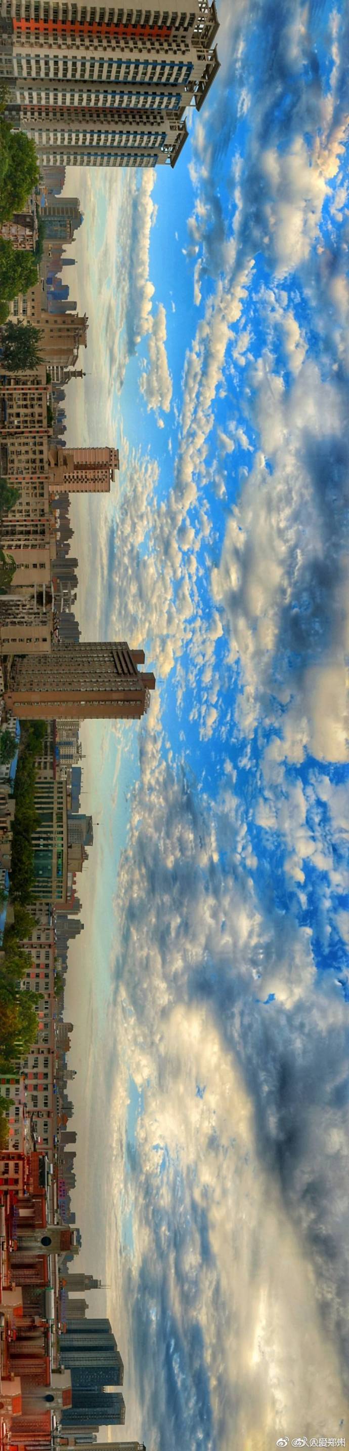 又被鄭州的藍天刷屏！隨便一拍就是手機壁紙