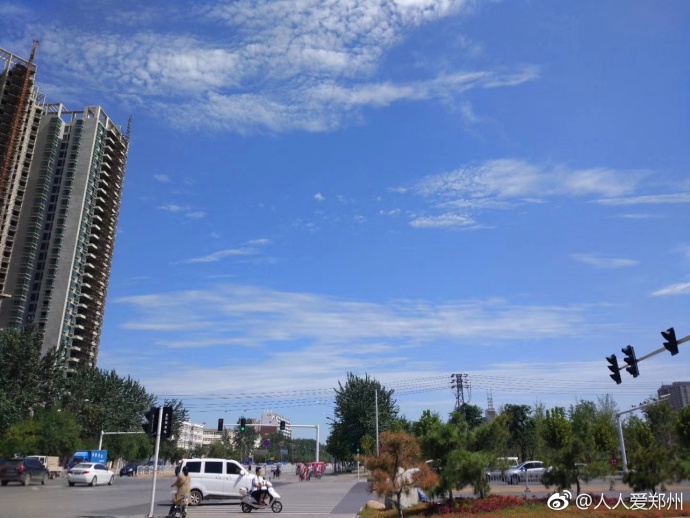 又被鄭州的藍天刷屏！隨便一拍就是手機壁紙