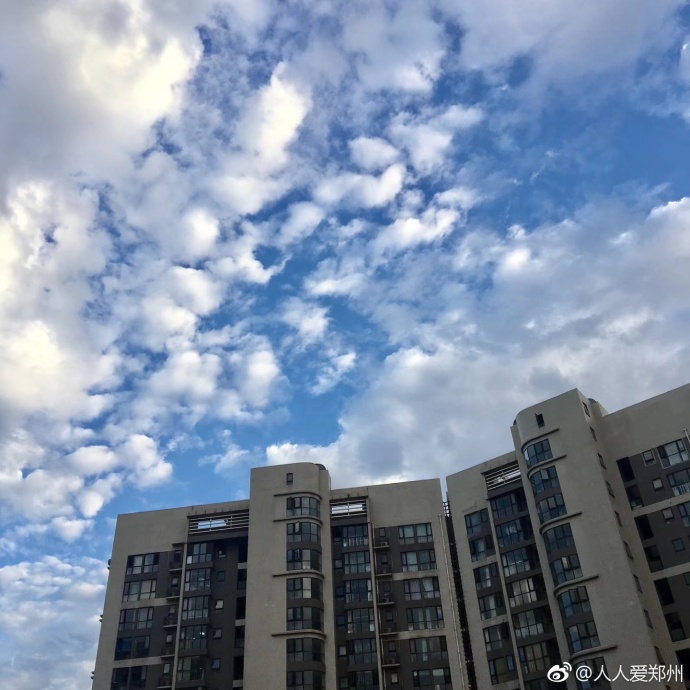 又被鄭州的藍天刷屏！隨便一拍就是手機壁紙