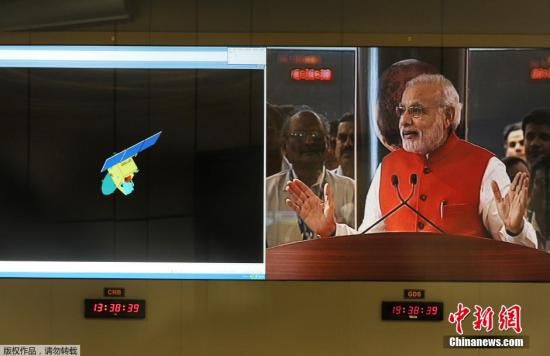 當(dāng)?shù)貢r(shí)間9月24日，經(jīng)過(guò)近300天的航行，印度“曼加里安”號(hào)火星探測(cè)器成為了抵達(dá)火星的首個(gè)亞洲國(guó)家的