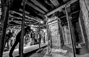 埃及首次向公眾開(kāi)放的古埃及法老圖坦卡蒙乳母之墓內(nèi)景。