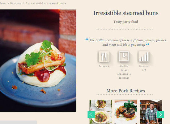 英國名廚奧利弗惹議，將臺灣刈包說成韓國街頭小吃，引發(fā)網(wǎng)友紛紛在下面留言抗議。（圖／翻攝自jamieoliver.com）