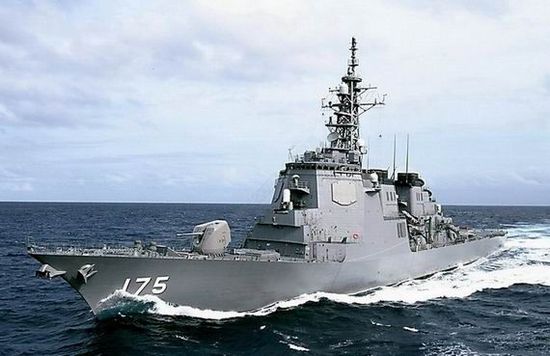 資料圖：日本宙斯盾級導(dǎo)彈驅(qū)逐艦妙高號(DD175)。