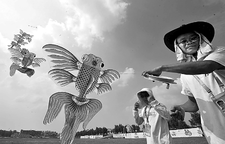 南陽農(nóng)運會風(fēng)箏比賽于南召縣開賽 南陽農(nóng)運會風(fēng)箏比賽于南召縣開賽