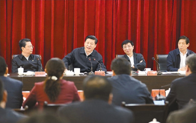 3月18日，習(xí)近平聽取蘭考縣教育實(shí)踐活動(dòng)情況匯報(bào)，并發(fā)表重要講話。